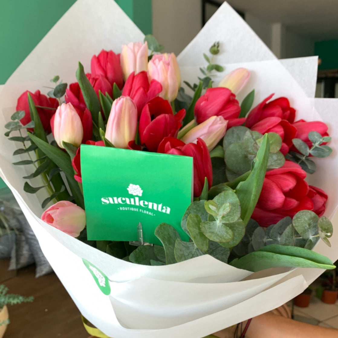 Tulipanes en bouquet 30pz